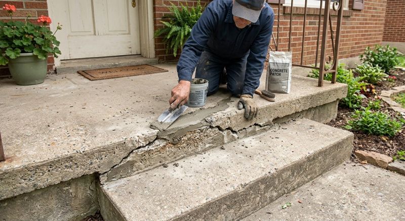Cracked Concrete Repair in West Des Moines, IA